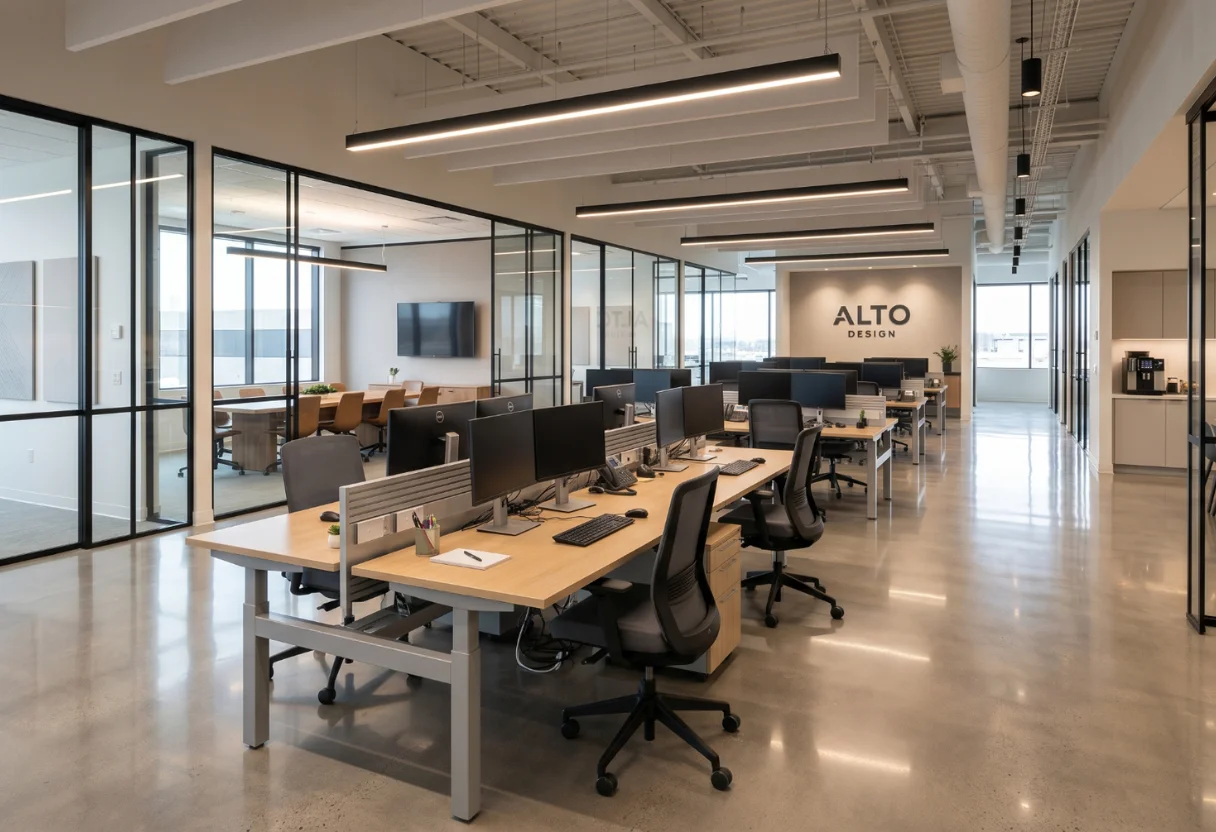 A completed office design & build project delivering a functional and professional workspace by CTN Interior Malaysia