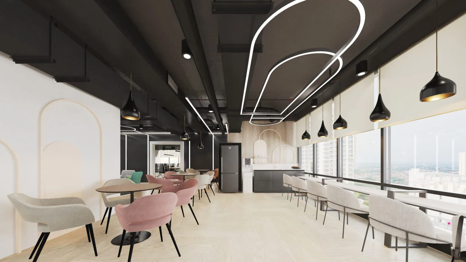 Office reception lounge fitted out by CTN